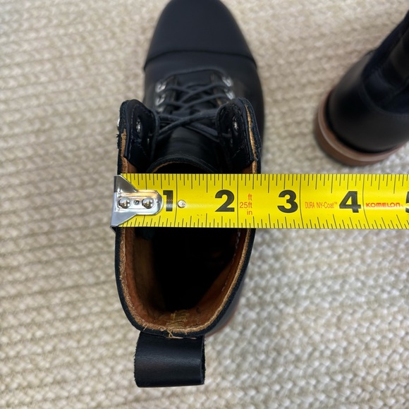 HELM Zind Black Leather & Canvas Lace up Boots Men’s 10.5D Made in USA - Picture 14 of 16